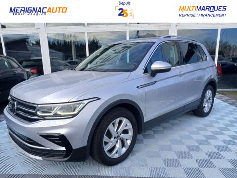 Volkswagen Tiguan II (2) 2.0 TDI 150 DSG 2WD ELEGANCE CUIR Camera ACC Hayon EL 2021 occasion M&eacute;rignac 33700