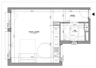  Appartement à vendre 1 pièce 30 m²