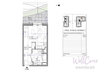  Appartement � vendre 1 pi�ce 29 m�