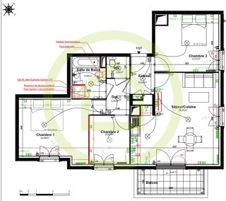  Appartement � vendre 4 pi�ces 80 m�