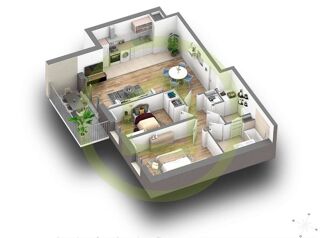  Appartement � vendre 3 pi�ces 64 m�