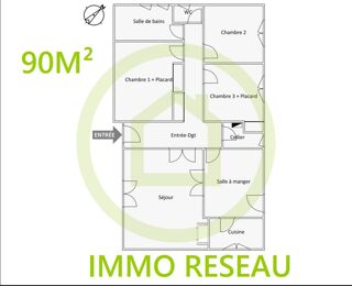  Maison à vendre 4 pièces 90 m²