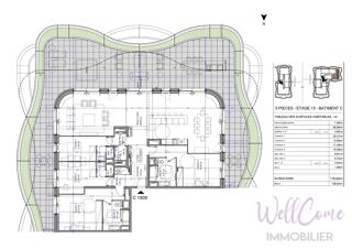  Appartement � vendre 5 pi�ces 179 m�