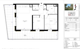  Appartement à vendre 3 pièces 61 m²