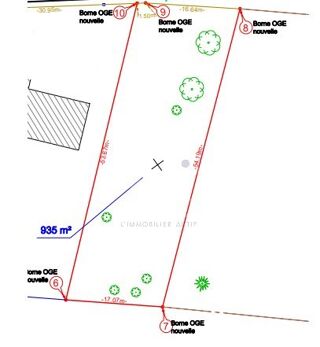  Terrain � vendre 935 m�
