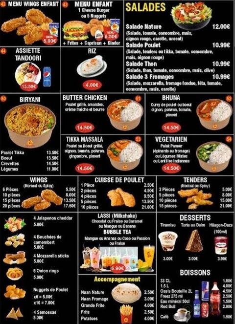   Pizzeria - Snack - Sandwicherie - Saladerie - Fast Food 