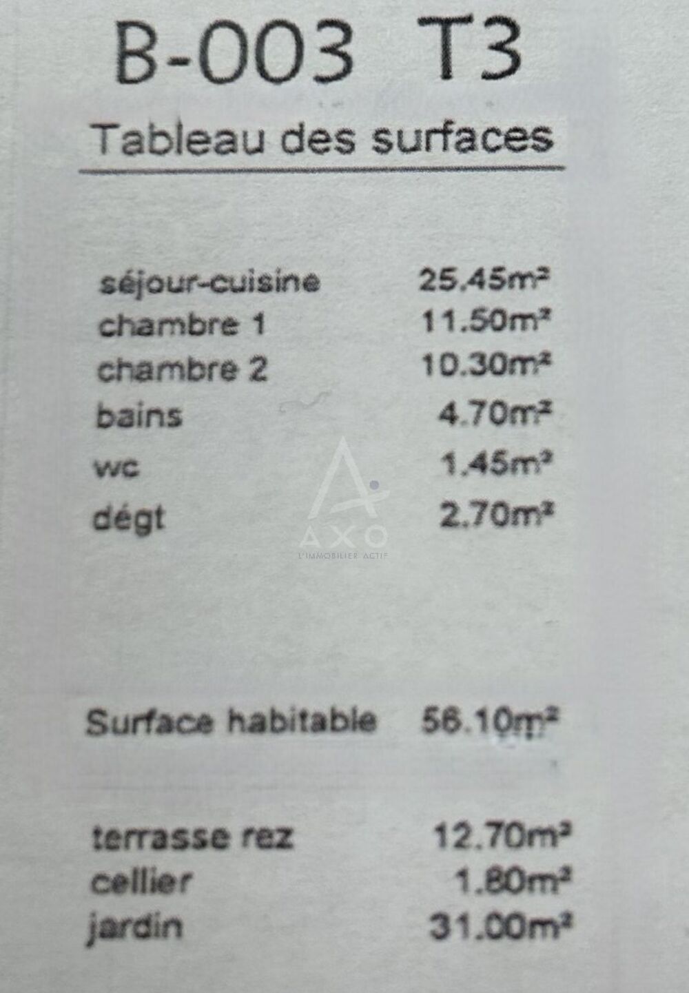 Vente Appartement Appartement La motte servolex