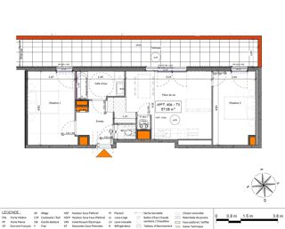  Appartement � vendre 3 pi�ces 57 m�