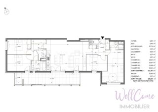  Appartement � vendre 5 pi�ces 111 m�