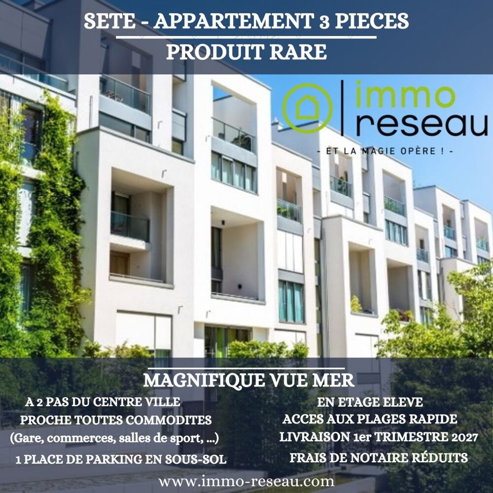 Appartement 3 pièces 68 m² · à Sete · 68 m² · 289 000 €