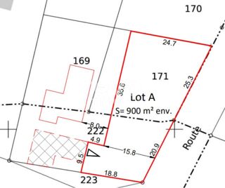  Terrain à vendre 900 m²