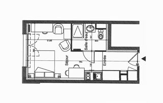  Appartement � vendre 1 pi�ce 23 m�