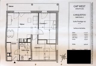  Appartement � vendre 3 pi�ces 55 m�