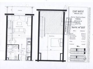  Appartement à vendre 2 pièces 39 m²