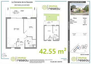  Appartement à vendre 2 pièces 42 m²