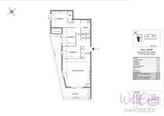  Appartement � vendre 4 pi�ces 83 m�