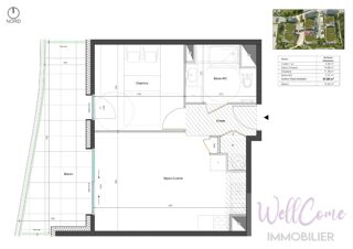  Appartement à vendre 2 pièces 41 m²