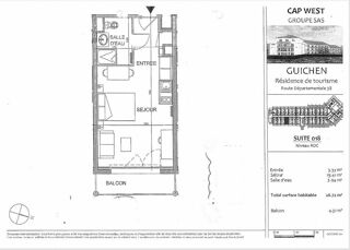  Appartement � vendre 1 pi�ce 26 m�