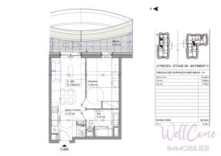  Appartement � vendre 2 pi�ces 39 m�