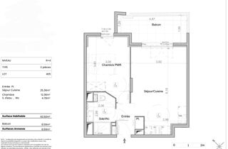  Appartement � vendre 2 pi�ces 42 m�