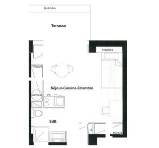  Appartement  vendre 1 pice 25 m