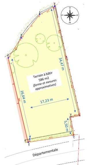  Terrain � vendre 586 m�