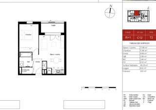  Appartement � vendre 2 pi�ces 40 m�