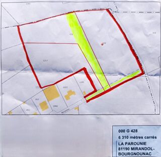  Terrain � vendre 6310 m�