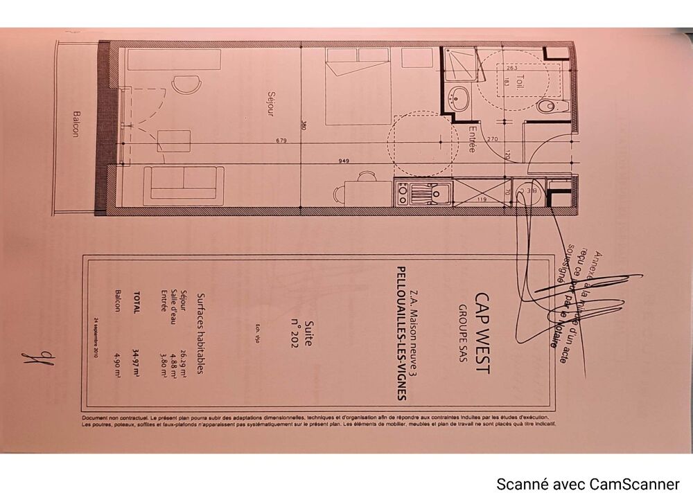 Vente Appartement Résidence Affaires Pellouailles les vignes