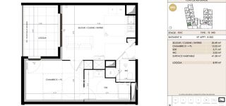  Appartement � vendre 2 pi�ces 41 m�