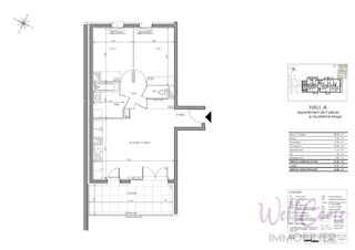  Appartement à vendre 3 pièces 62 m²