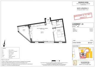  Appartement à vendre 2 pièces 46 m²