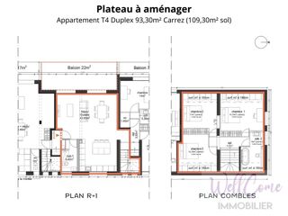  Appartement à vendre 4 pièces 109 m²