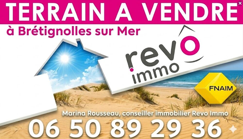 Vente Terrain Terrain constructible Bretignolles sur mer