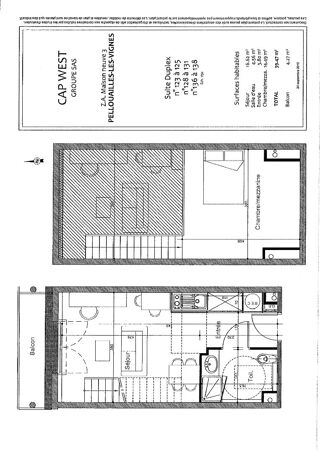  Appartement  vendre 2 pices 39 m