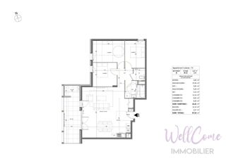  Appartement � vendre 4 pi�ces 82 m�