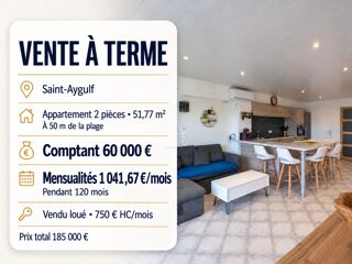  Appartement à vendre 2 pièces 51 m² Saint aygulf