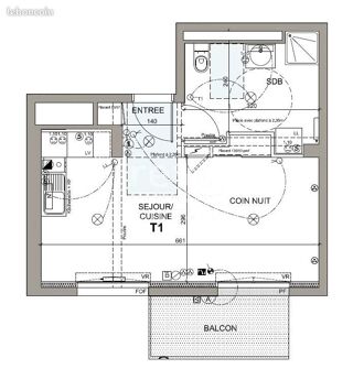 Appartement  vendre 1 pice 31 m