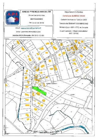  Terrain � vendre 1315 m�