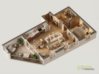  Appartement à vendre 2 pièces 45 m²