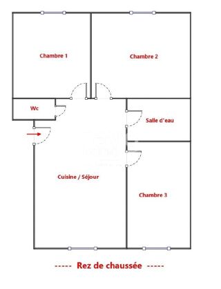  Appartement  vendre 3 pices 53 m