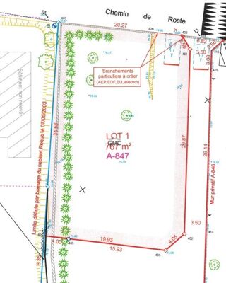  Terrain � vendre 767 m�