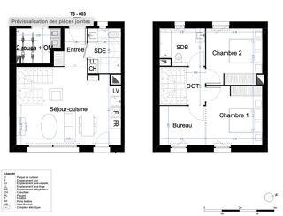  Maison  vendre 4 pices 65 m