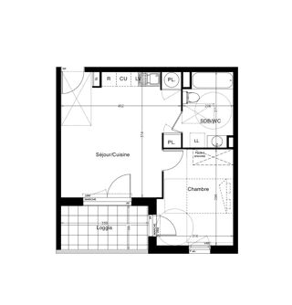  Appartement � vendre 2 pi�ces 41 m�