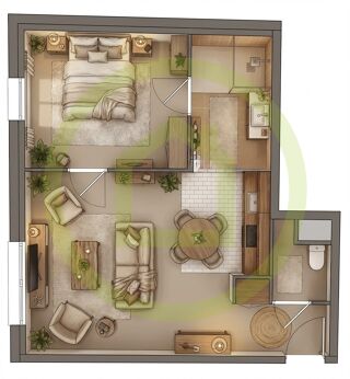  Appartement � vendre 2 pi�ces 47 m�