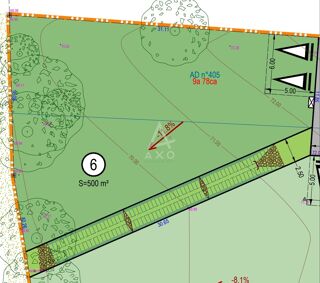  Terrain  vendre 500 m