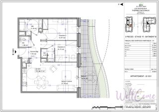  Appartement � vendre 3 pi�ces 68 m�