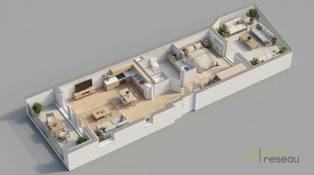 Appartement en frais réduits