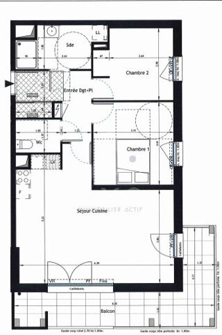  Appartement à louer 3 pièces 65 m²