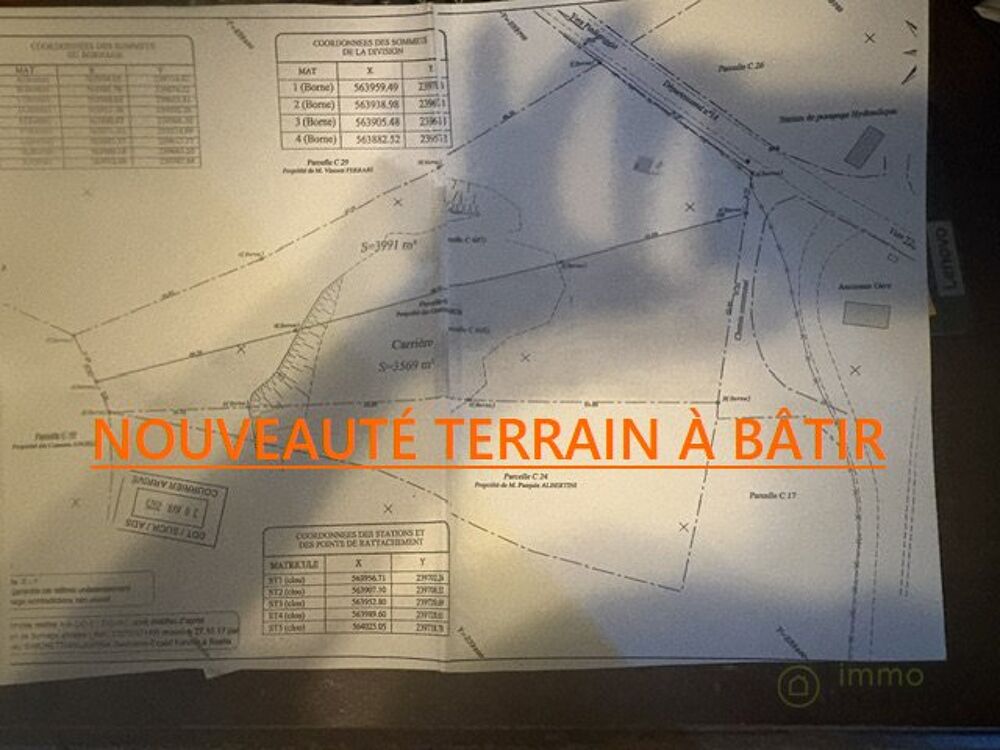 Vente Terrain Terrain Piedigriggio